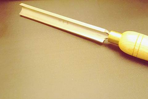 1" Spindle Roughing Gouge M2 HSS 19" L