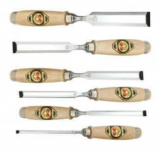Two Cherries 6pc. Bevel Edge Chisel set