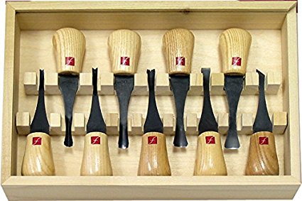 Flexcut Deluxe Palm Gouges, set of 9 (FR405))