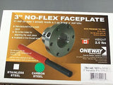 Oneway 4" Carbon Steel Faceplate w/  M33 x 3.5 TPI,  #2391-355CR