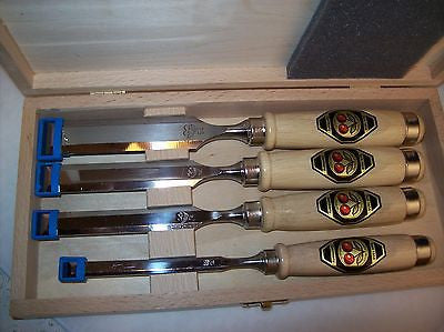 Two Cherries 4pc Bevel Edged Chisel boxed set 500-1559