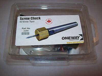 Oneway Woodturning #2mt Screw Chuck by Oneway, includes 3" faceplate