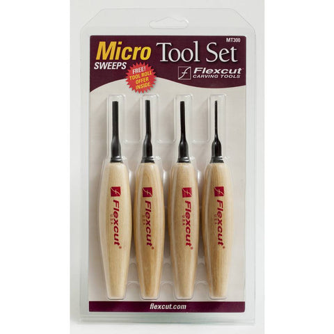 Flexcut Sweeps Micro tool Set MT300