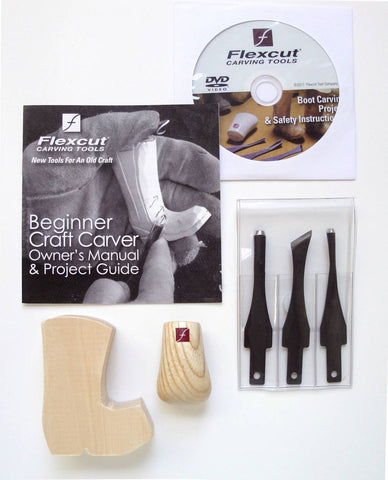 Flexcut Beginner 3 piece Craft Carvers Set