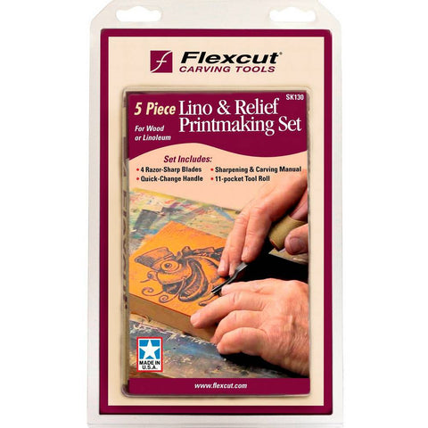 Flexcut 5pc. Lino & Relief Printmaking Set SK130