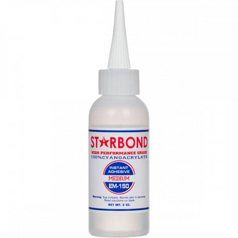 Starbond Medium Black CA Adhesive( Cyanoacrylate) EM-150 2 oz size